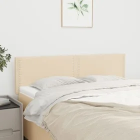 Headboards 2 units cream-colored fabric 72x5x78/88 cm by vidaXL, Headboards and footboards - Ref: Foro24-345929, Price: 34,79...