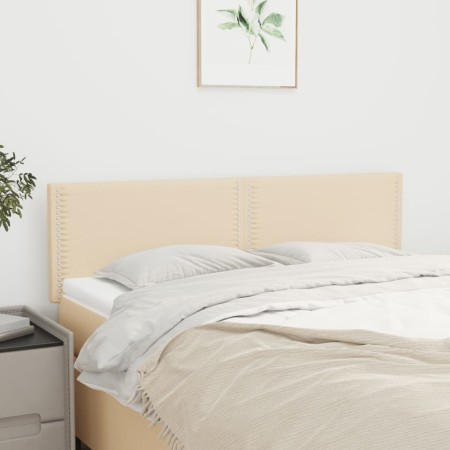 Kopfteile 2 Einheiten aus cremefarbenem Stoff 72x5x78/88 cm von vidaXL, Kopf- und Fußteile - Ref: Foro24-345929, Preis: 35,26...