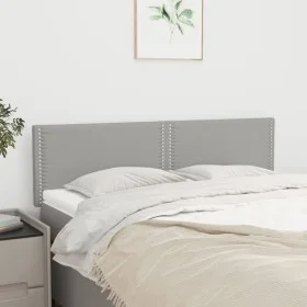Headboards 2 units light gray fabric 72x5x78/88 cm by vidaXL, Headboards and footboards - Ref: Foro24-345924, Price: 33,83 €,...