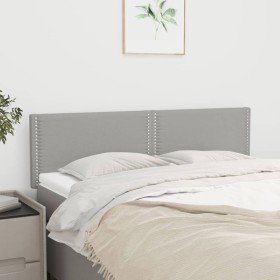 Kopfteile 2 Einheiten hellgrauer Stoff 72x5x78/88 cm von vidaXL, Kopf- und Fußteile - Ref: Foro24-345924, Preis: 34,11 €, Rab...