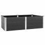 Arriate de WPC gris 200x100x54 cm