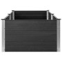 Arriate de WPC gris 200x100x54 cm