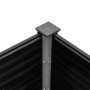 Arriate de WPC gris 200x100x54 cm