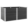 Arriate elevado de WPC gris 200x100x91 cm