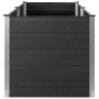 Arriate elevado de WPC gris 200x100x91 cm
