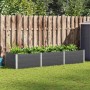Arriate de jardín WPC gris 300x100x54 cm