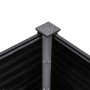Arriate de jardín WPC gris 300x100x54 cm