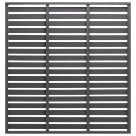 Panel de valla de WPC gris 180x180 cm