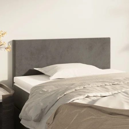 Dunkelgraues Samtkopfteil 90x5x78/88 cm von vidaXL, Kopf- und Fußteile - Ref: Foro24-345759, Preis: 38,07 €, Rabatt: %