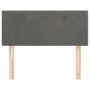 Dark gray velvet headboard 90x5x78/88 cm by vidaXL, Headboards and footboards - Ref: Foro24-345759, Price: 38,72 €, Discount: %