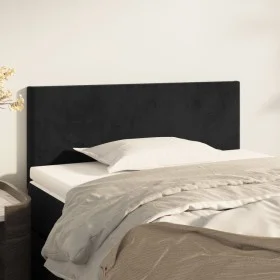 Kopfteil aus schwarzem Samt, 90 x 5 x 78/88 cm von vidaXL, Kopf- und Fußteile - Ref: Foro24-345760, Preis: 39,01 €, Rabatt: %