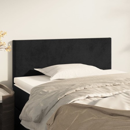 Kopfteil aus schwarzem Samt, 90 x 5 x 78/88 cm von vidaXL, Kopf- und Fußteile - Ref: Foro24-345760, Preis: 39,65 €, Rabatt: %