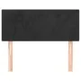 Cabecero de terciopelo negro 90x5x78/88 cm de vidaXL, Cabeceros y pies de cama - Ref: Foro24-345760, Precio: 38,61 €, Descuen...