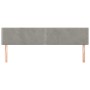 Kopfteile 2 Einheiten aus hellgrauem Samt 100x5x78/88 cm von vidaXL, Kopf- und Fußteile - Ref: Foro24-345998, Preis: 41,01 €,...