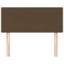 Cabecero de tela marrón oscuro 80x5x78/88 cm de vidaXL, Cabeceros y pies de cama - Ref: Foro24-345727, Precio: 33,30 €, Descu...