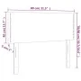 Black fabric headboard 80x5x78/88 cm by vidaXL, Headboards and footboards - Ref: Foro24-345866, Price: 22,61 €, Discount: %