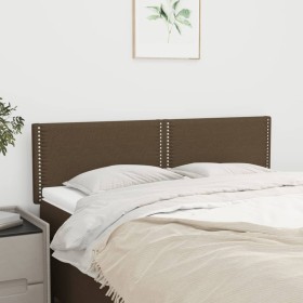 Kopfteile 2 Einheiten dunkelbrauner Stoff 72x5x78/88 cm von vidaXL, Kopf- und Fußteile - Ref: Foro24-345927, Preis: 35,42 €, ...