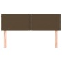 Headboards 2 units dark brown fabric 72x5x78/88 cm by vidaXL, Headboards and footboards - Ref: Foro24-345927, Price: 35,42 €,...