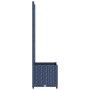 Jardinera con enrejado PP azul gris 40x40x136 cm