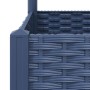 Jardinera con enrejado PP azul gris 80x40x121,5 cm