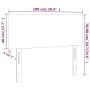 Blue fabric headboard 100x5x78/88 cm by vidaXL, Headboards and footboards - Ref: Foro24-345770, Price: 39,59 €, Discount: %