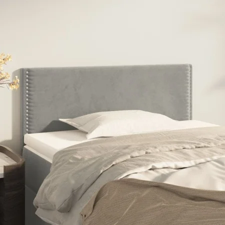 Cabecero de terciopelo gris claro 90x5x78/88 cm de vidaXL, Cabeceros y pies de cama - Ref: Foro24-345898, Precio: 39,51 €, De...