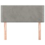 Cabecero de terciopelo gris claro 90x5x78/88 cm de vidaXL, Cabeceros y pies de cama - Ref: Foro24-345898, Precio: 40,50 €, De...