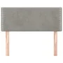Hellgraues Samtkopfteil 90x5x78/88 cm von vidaXL, Kopf- und Fußteile - Ref: Foro24-345898, Preis: 39,51 €, Rabatt: %