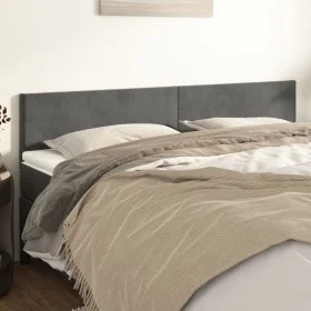 Kopfteile 2 Einheiten aus dunkelgrauem Samt 100x5x78/88 cm von vidaXL, Kopf- und Fußteile - Ref: Foro24-345859, Preis: 47,25 ...
