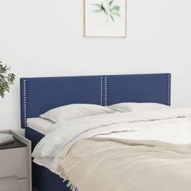 Kopfteile 2 Einheiten aus blauem Stoff 72x5x78/88 cm von vidaXL, Kopf- und Fußteile - Ref: Foro24-345930, Preis: 35,09 €, Rab...