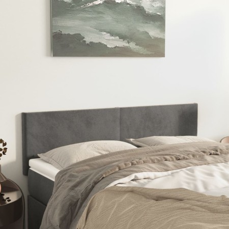 Kopfteile 2 Einheiten dunkelgrauer Samt 72x5x78/88 cm von vidaXL, Kopf- und Fußteile - Ref: Foro24-345799, Preis: 59,45 €, Ra...