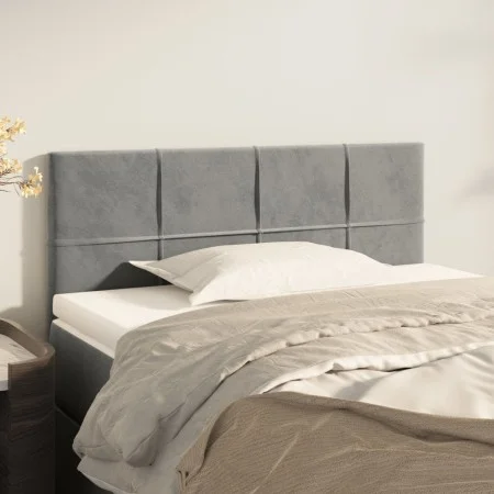 Cabecero de terciopelo gris claro 80x5x78/88 cm de vidaXL, Cabeceros y pies de cama - Ref: Foro24-346012, Precio: 36,46 €, De...