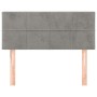 Hellgraues Samtkopfteil 80x5x78/88 cm von vidaXL, Kopf- und Fußteile - Ref: Foro24-346012, Preis: 34,11 €, Rabatt: %