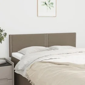 Cabeceros 2 unidades tela gris taupe 72x5x78/88 cm de vidaXL, Cabeceros y pies de cama - Ref: Foro24-345928, Precio: 34,93 €,...