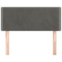 Dunkelgraues Samtkopfteil 90x5x78/88 cm von vidaXL, Kopf- und Fußteile - Ref: Foro24-345899, Preis: 34,50 €, Rabatt: %