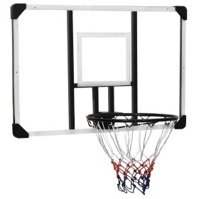Tablero de baloncesto policarbonato transparente 106x69x3 cm