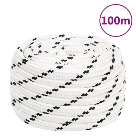 White polyester work rope 18 mm 100 m by vidaXL, Ropes and metal cords - Ref: Foro24-152788, Price: 100,62 €, Discount: %