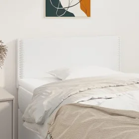 Kopfteil aus weißem Kunstleder, 100 x 5 x 78/88 cm von vidaXL, Kopf- und Fußteile - Ref: Foro24-345913, Preis: 27,70 €, Rabat...