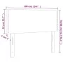 Kopfteil aus weißem Kunstleder, 100 x 5 x 78/88 cm von vidaXL, Kopf- und Fußteile - Ref: Foro24-345913, Preis: 27,70 €, Rabat...