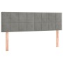 Kopfteile 2 Einheiten hellgrauer Samt 72x5x78/88 cm von vidaXL, Kopf- und Fußteile - Ref: Foro24-346054, Preis: 55,76 €, Raba...