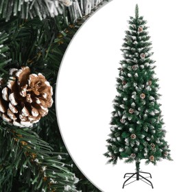 Árbol de Navidad artificial con soporte PVC verde 240 cm