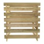 Compostador de listones madera pino impregnada 90x90x90 cm