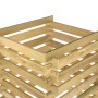 Compostador de listones madera pino impregnada 90x90x90 cm