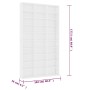 CD-Schrank aus weißem Sperrholz, 102 x 16 x 177,5 cm von vidaXL, CD- und DVD-Speicher - Ref: Foro24-801778, Preis: 119,95 €, ...