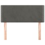 Dunkelgraues Samtkopfteil 80x5x78/88 cm von vidaXL, Kopf- und Fußteile - Ref: Foro24-345879, Preis: 22,70 €, Rabatt: %