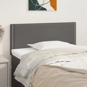 Gray synthetic leather headboard 80x5x78/88 cm by vidaXL, Headboards and footboards - Ref: Foro24-345876, Price: 25,34 €, Dis...