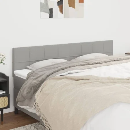 Headboards 2 units of light gray fabric 80x5x78/88 cm by vidaXL, Headboards and footboards - Ref: Foro24-346060, Price: 52,02...