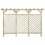 Valla de jardín con pérgola madera pino impregnada 300x50x200cm