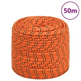 Orange polypropylene boat rope 6 mm 50 m by vidaXL, Ropes and metal cords - Ref: Foro24-152656, Price: 13,71 €, Discount: %