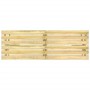 Mesa de jardín de madera de pino impregnada 220x73x70 cm